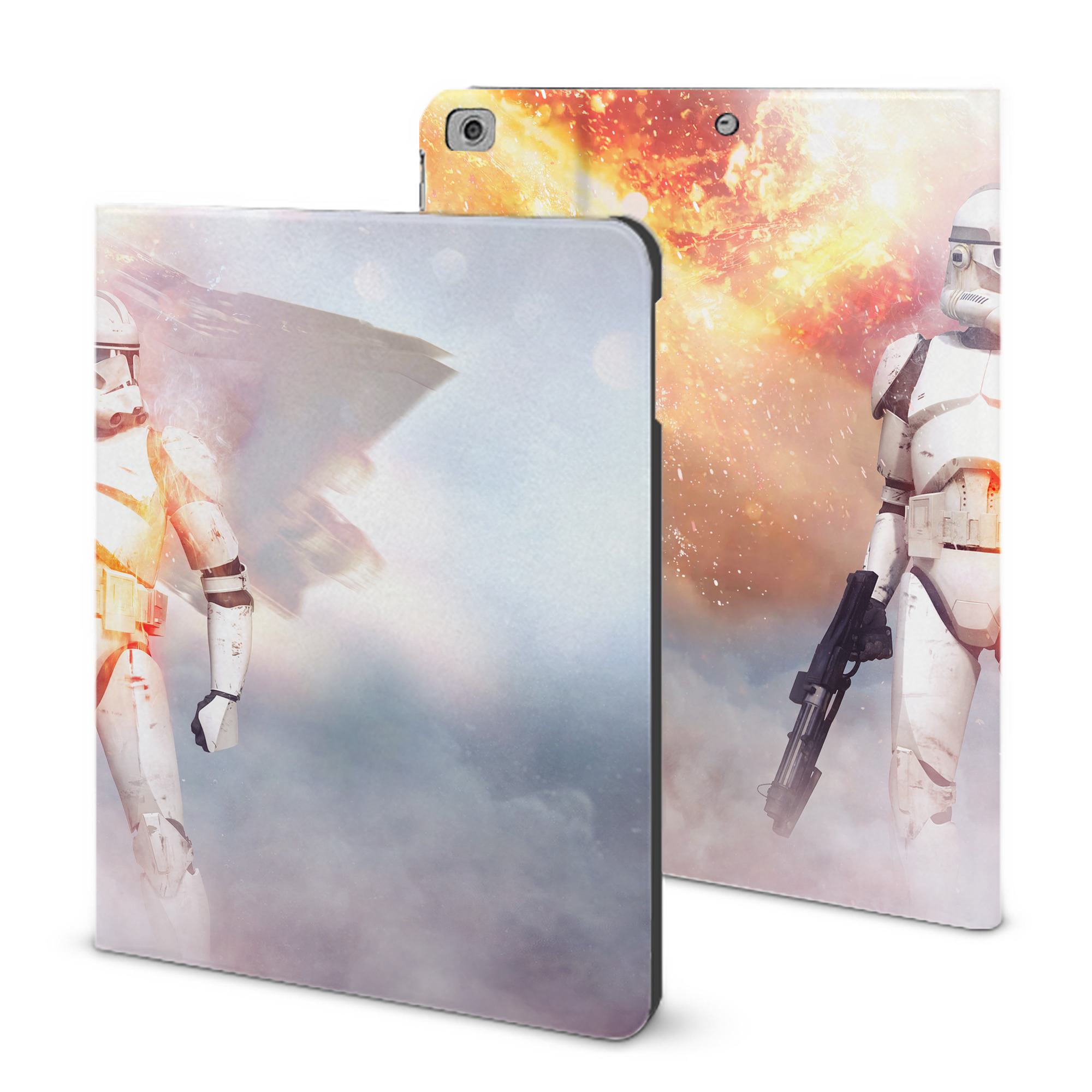 （画像用） スター・ウォーズ Star Wars IPad ケース ブック型 PUレザー TPU 耐衝撃 軽量 薄型 ペン収納なし 全面保護 IPad 各モデル対応